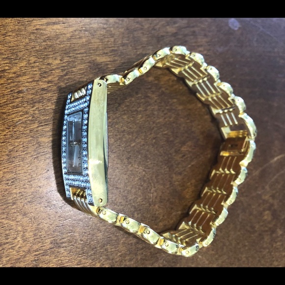 Elegant vintage EJ faux Rhinestone Quartz watch - Picture 4 of 6